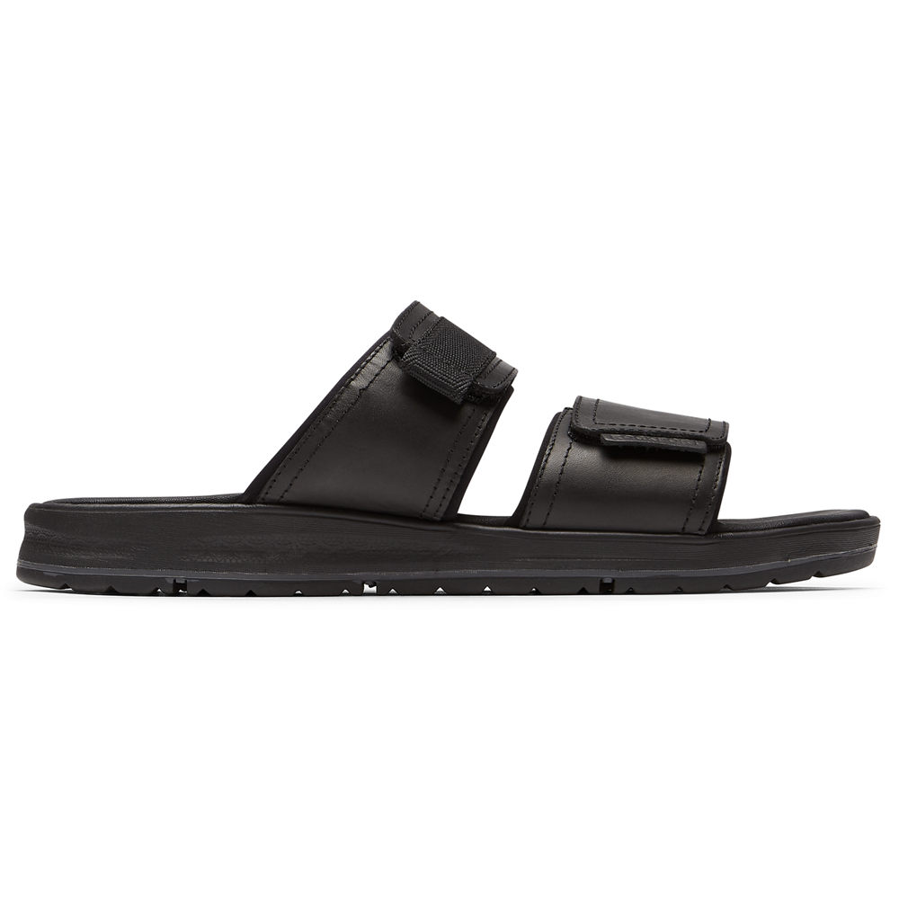 Sandalias Rockport Hombre Mexico - Lucky Bay Dress Negros - KTOZR9670